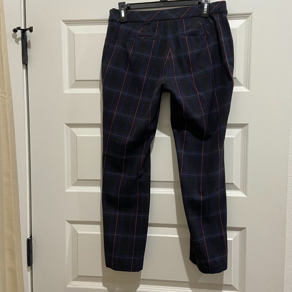 J. Jill Bi-Stretch Premium Plaid Pull Up/On Pants Size 6 - Picture 3 of 9